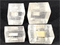 4 Specimens of Optical Calcite