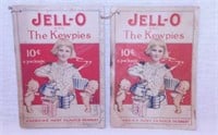 Two 1915 JELL-O and The Kewpies recipe booklets,