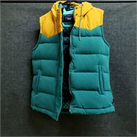 Patagonia hooded bivy vest Women's Size L Green &