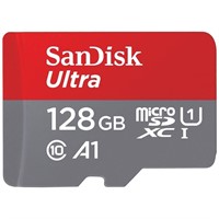 SanDisk 128GB Ultra microSDXC UHS-I Memory Card wi