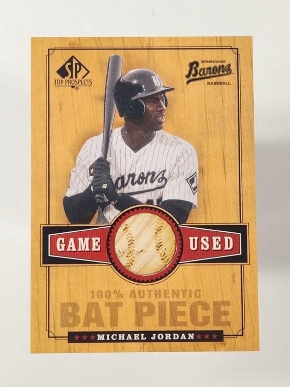 2000 UPPER DECK MICHAEL JORDAN BASEBALL BAT CARD