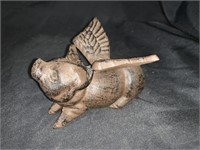 CAST IRON FLYING PIG - 5 X 4 “