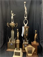 4 CIRCA 1960’S SPORTS TROPHIES