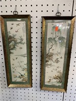 PAIR OF ASIAN PRINTS - 5.75 X 16 “ EA