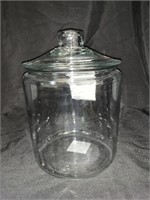 GLASS COUNTER JAR W/ LID - 10 X 7 “