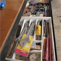 Contents Of Drawer Of Work Bench