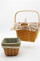 (2) Longaberger Baskets ~ (1) 1998 Edition Dresden