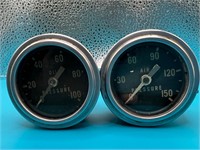 Vintage Air Pressure and Oil Pressure Gauges