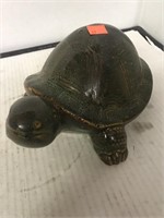 Ceramic Garden  turtle  10in long x 4in tall