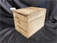 VINTAGE INDUSTRIAL SMALL METAL PARTS DRAWERS