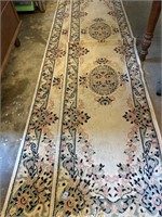 TWO 22" X 90" CHINESE WOOL RUNNER RUGS