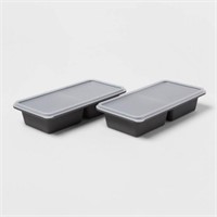 1 Cup Freeze Cube Molds w/ Lid (Set of 2)