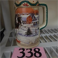 BUDWEISER 1996 HOLIDAY STEIN