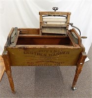 Rare Antique 1800's Wood "Doty's Clothes Washer"