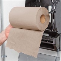 12 Rolls Natural Kraft Hardwound Paper Towel