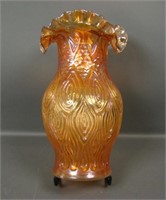 M'Burg Marigold Miter Ovals Ruffled Vase