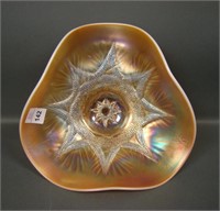 Dugan Peach Opal Ski Star Tri Cornered Bowl