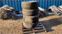 4- (33x12.50R16.5) Tires W/ Rims