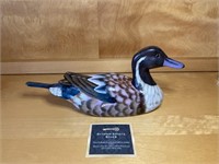 Wooden Painted Northern Pintail Duck