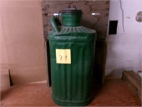 Antique 5 gal oil storage can