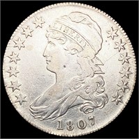 1807 Capped Bust Half Dollar LIGHTLY CIRCULATED
