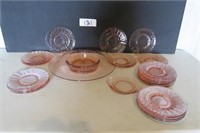 Pink Depression Glass Lot