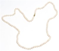Freshwater Pearl Necklace, with 14K Gold Clasp