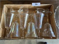 (5) Iridescent Goblets, Other Glasses, Large Bowl,