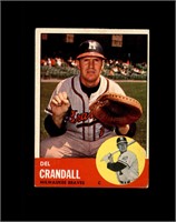 1963 Topps #460 Del Crandall EX to EX-MT