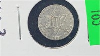 1858 Silver Three Cents VAR.2