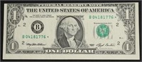 OFF CENTER ERROR STAR FEDERAL RESERVE NOTE  XF
