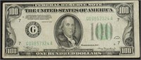 1934 100 $ FEDERAL RESERVE NOTE VF