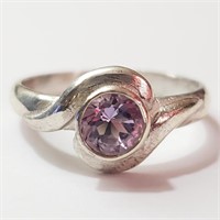 $100 Silver Amethyst Ring