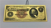 U.S Collectible Gold Bill