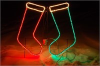 Red & Green LED light lawn ornament