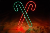 Red & Green LED light lawn ornament