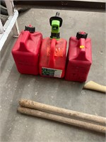 3 Gas Cans