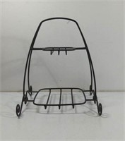 Longaberger Wrought Iron 2 Tier Holiday Basket