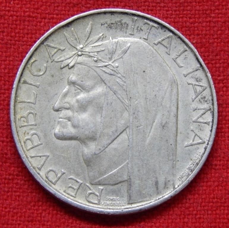 1965 Italy Silver 500 Lira