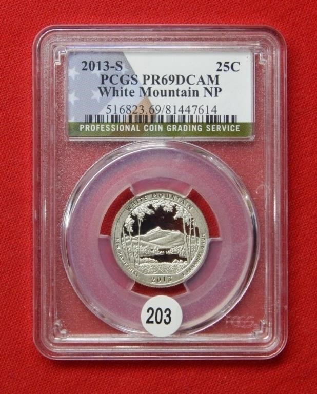 2013 S White Mountain NP Quarter PCGS PR69DCAM