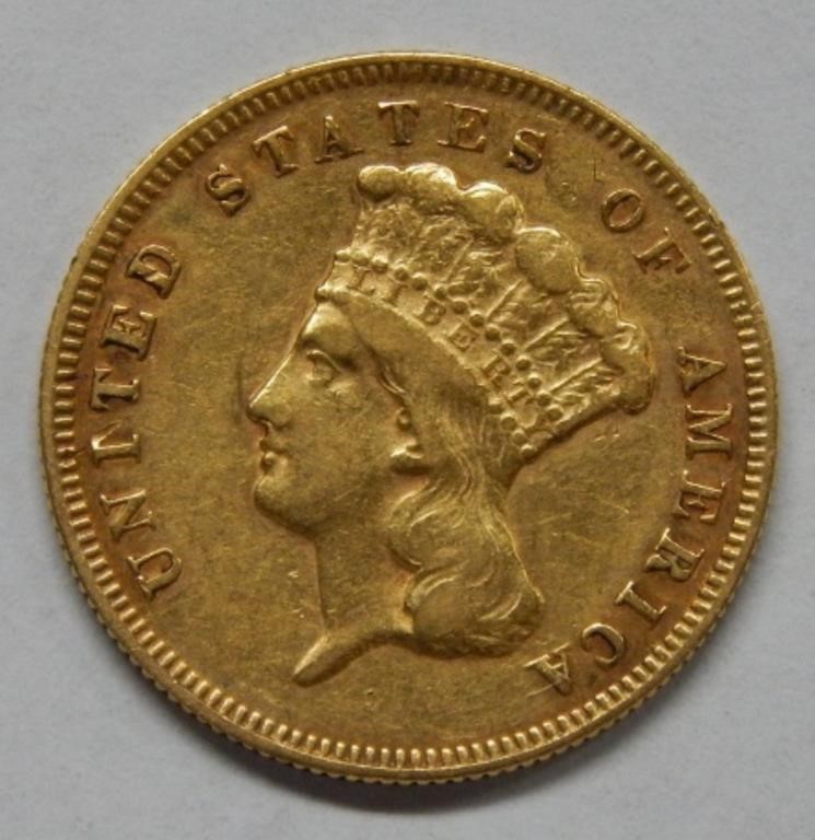 1878 $3 Gold Coin