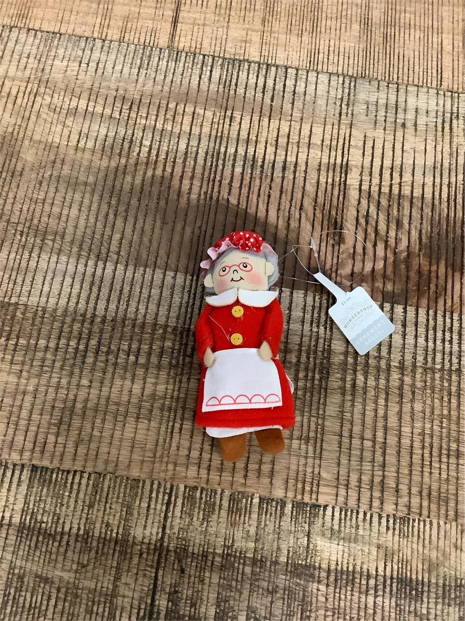 $3  WONDERSHOP felt Mrs clause ornament