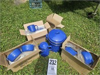 Enamel Cookware & Porcelain Bowl/Mug Set