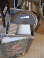 BOXES OF PHOTO ALBUMS & PICTURE FRAMES