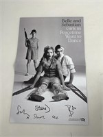 Belle & Sebastian Signed Poster no COA