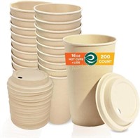 ECO SOUL Compostable Hot Cups  16oz  200ct