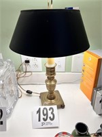 Brass Lamp  With Black Shade(Kitchen)