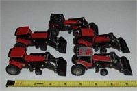 (5) ERTL Diecast International Case Tractors