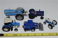 (5) Diecast Tractors w/ Ford Super Major 5000 +