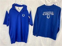 2 Colts Shirts - Mens Large and Youth Large